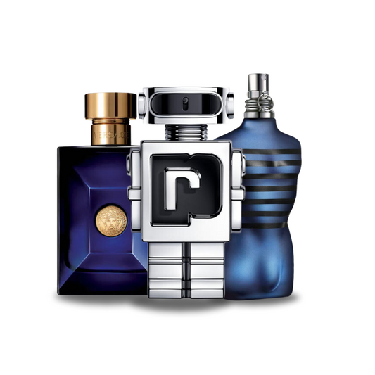 Oferta especial 3 Perfumes - Versace DYLAN BLUE, Paco Rabanne PHANTOM y Jean Paul Gaultier ULTRA MALE 100ml